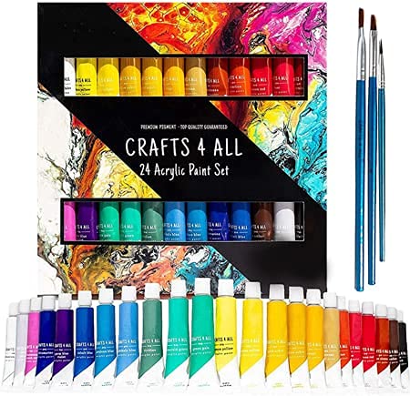 Acrylic Paint Set for Adults and Kids - 24 Pack of...