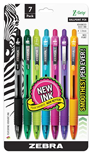 Zebra Pen Z-Grip Retractable Ballpoint Pen, Medium...