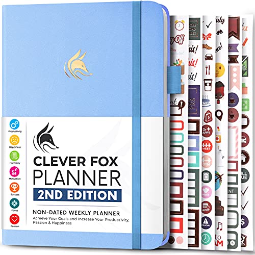 Clever Fox Planner 2nd Edition – Colorful Weekly...