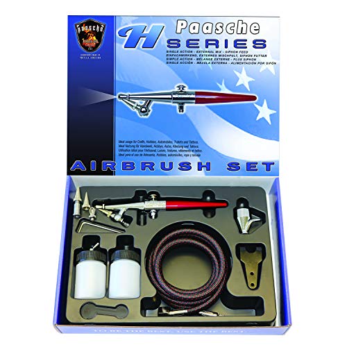 Paasche Airbrush H-Set Single Action Siphon Feed...