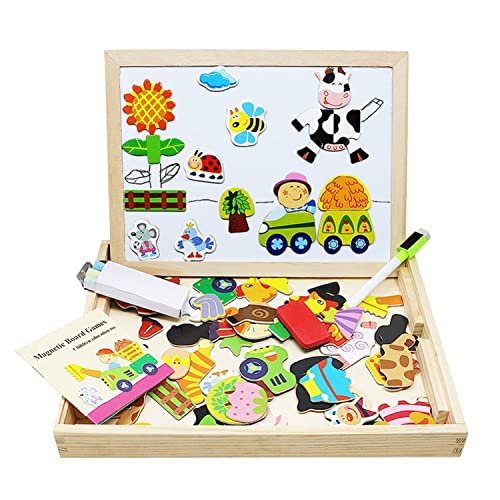 Lewo Wooden Kids Educational Toys Magnetic Easel...