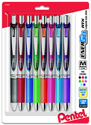 Pentel® EnerGel RTX Pens, 0.7 mm, Medium Point,...