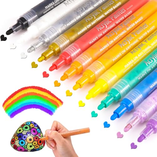 Dyvicl Acrylic Paint Pens for Rock Painting,...
