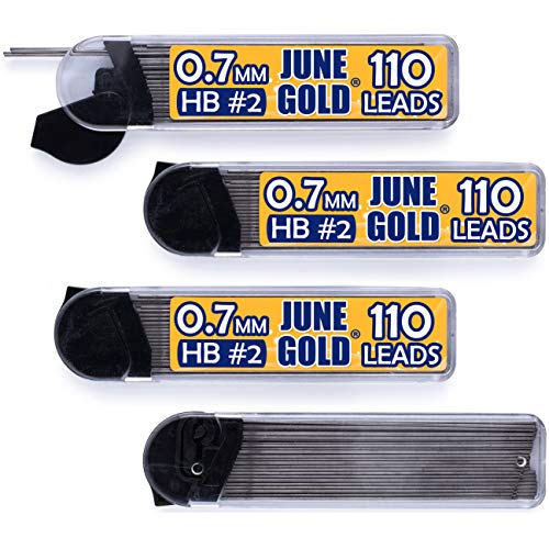 June Gold 440 Pieces, 0.7 mm HB #2 Lead Refills,...