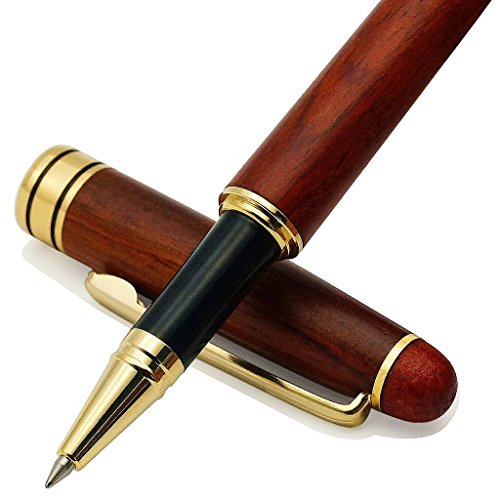 IDEAPOOL Genuine Rosewood Ballpoint Pen Writing...