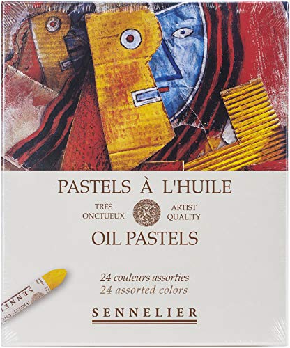 Sennelier Oil Pastel Set, 24 Count , Multicolor
