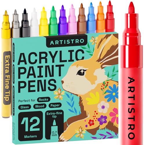 ARTISTRO Paint Pens for Rock Painting, Stone,...