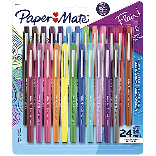 Paper Mate Felt Tip Pens Flair Marker Pens, Medium...