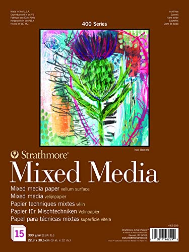 Strathmore Mixed Media Vellum Paper Pad 9'X12'-15...