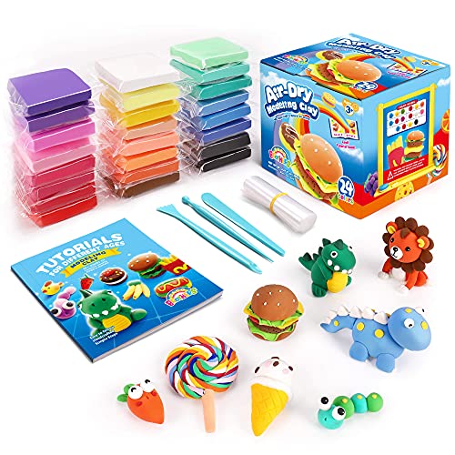 Sago Brothers Air Dry Clay 24 Colors, Kids Toys...