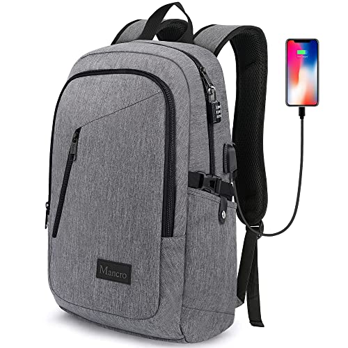 Mancro Laptop Backpack for Travel, Anti-theft...