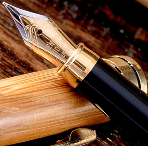 MONAGGIO Bamboo Fountain Pen made of Luxury Wood...