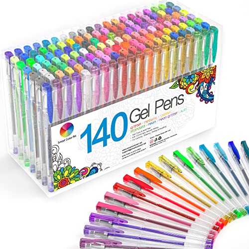 Smart Color Art 140 Colors Gel Pens Set Gel Pen...