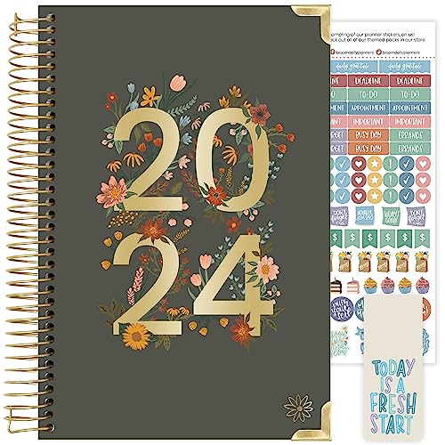 HARDCOVER bloom daily planners 2024 Calendar Year...