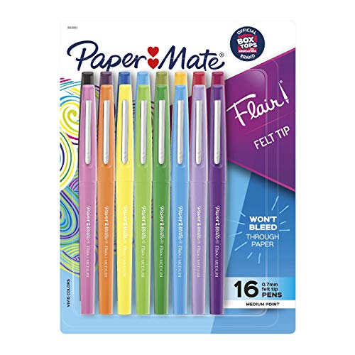 Paper Mate Flair Felt Tip Pens, Medium Point...