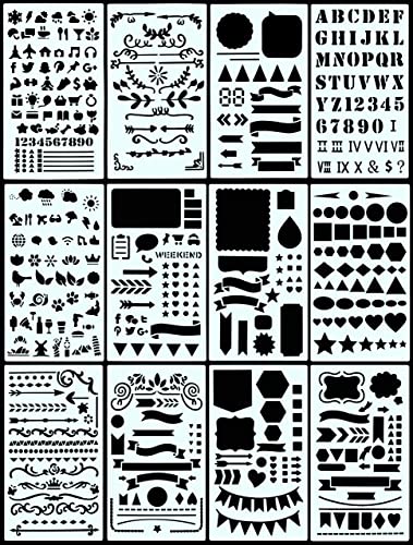 Dotted Journal Stencil Set (Over 300 designs that...