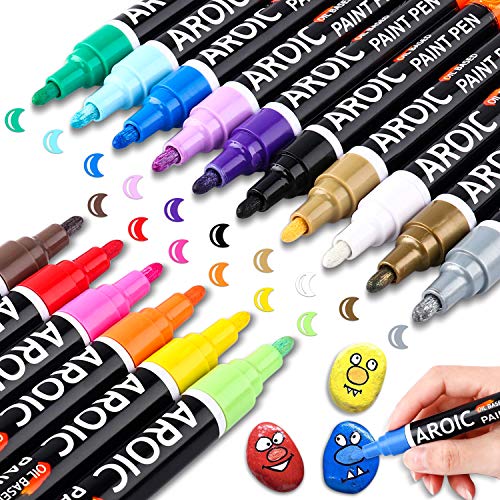 AROIC Paint Pens Paint Markers, 16 colors...