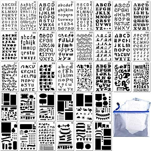 Augshy 36PCS Journal Stencils Set for Dotted...