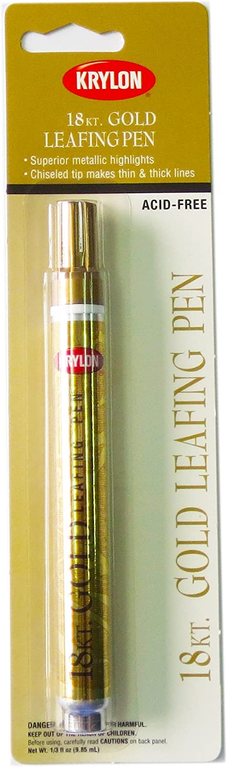 Krylon K09901A00 Leafing Pen, Gold, .33 Ounce