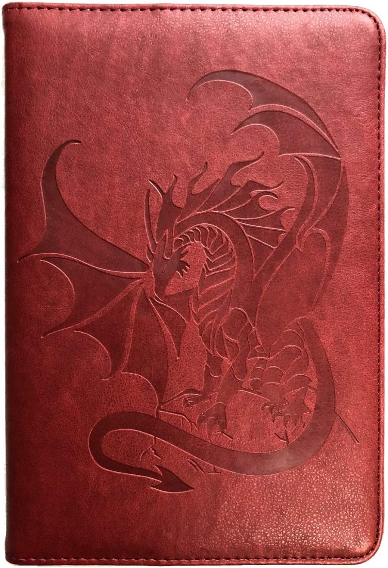 SOHOSPARK Red Dragon Refillable Faux Leather Journal