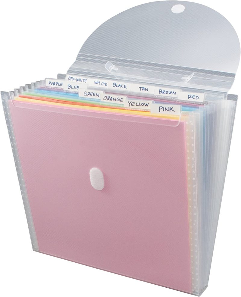 Storage Studios Expandable Paper Organizer 12 Pockets
