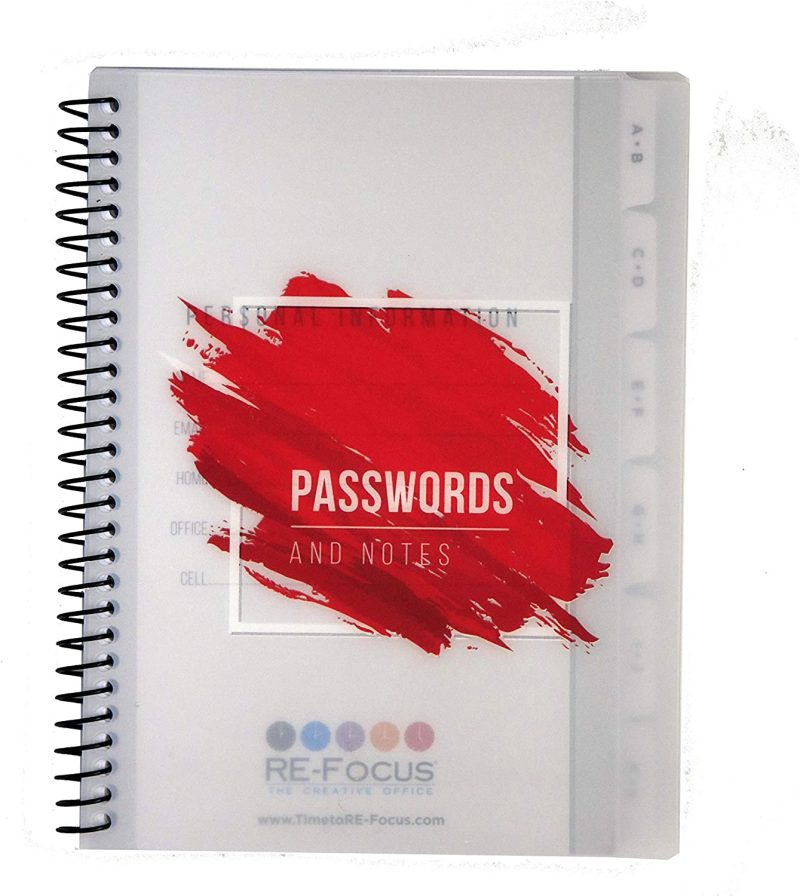RE-Focus The Creative Office, Password Book Keeper