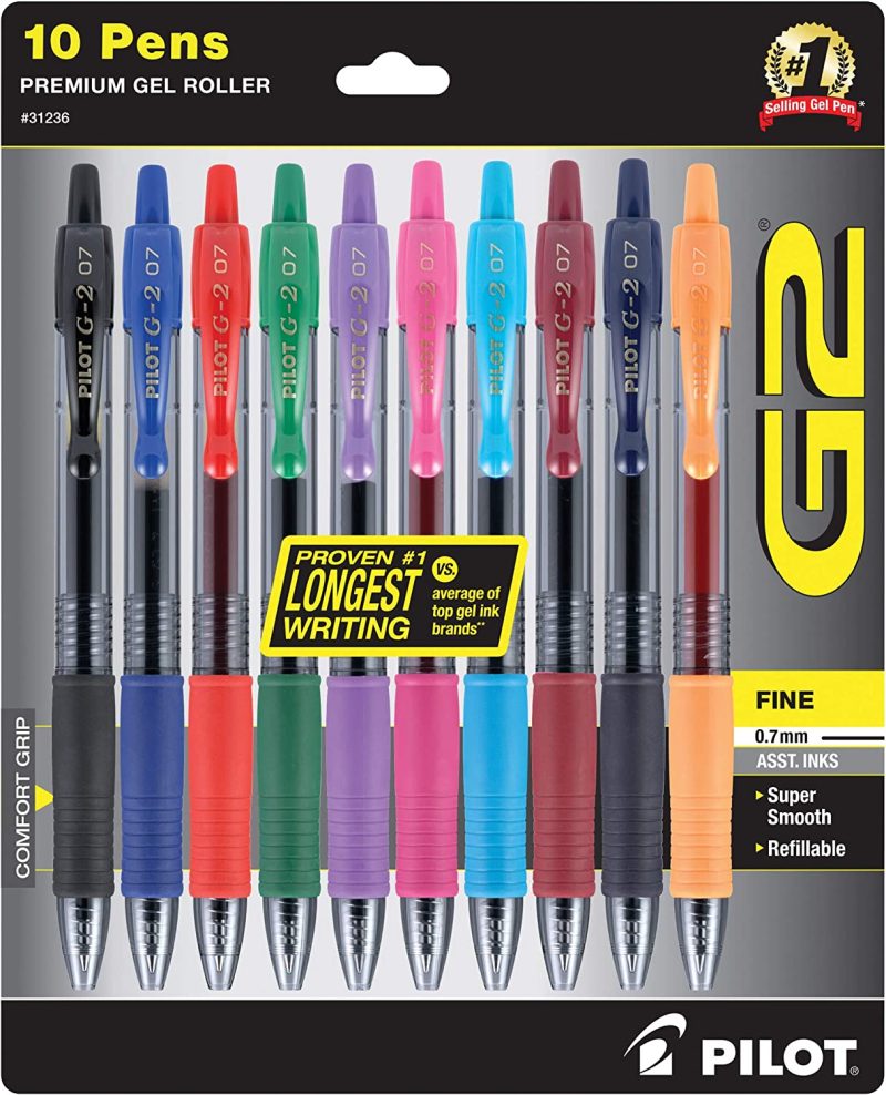 PILOT G2 Premium Refillable and Retractable Rolling Ball Gel Pens